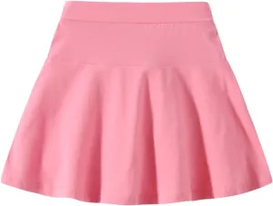 2 Pack Girls Skirts Elastic Flared Plain Tennis Skater Skirts with Built-in Shorts Kids Active Flowy Skorts