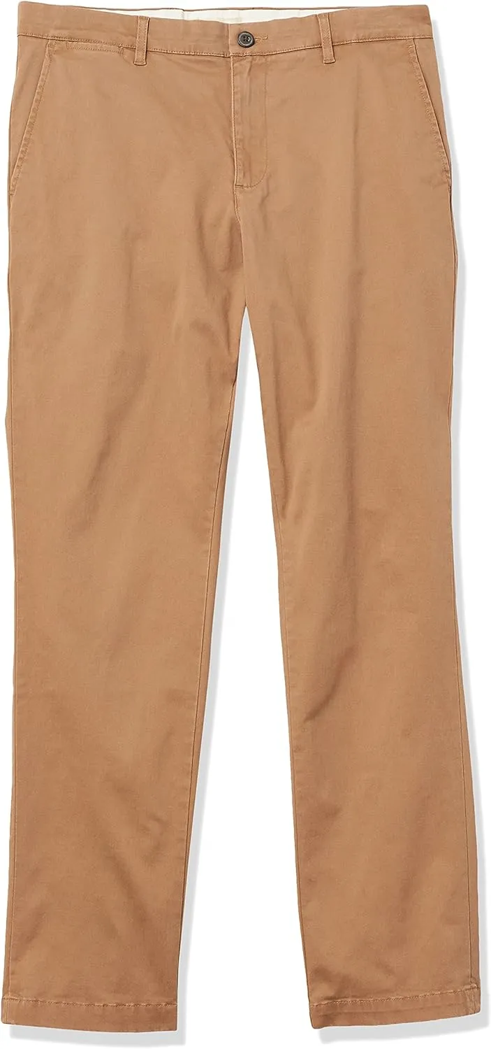 Amazon Essentials Men's Athletic-Fit Washed Comfort Stretch Chino Pant (Previously Goodthreads)