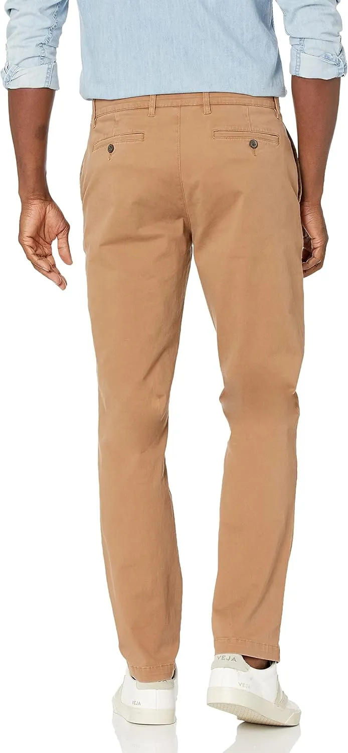 Amazon Essentials Men's Athletic-Fit Washed Comfort Stretch Chino Pant (Previously Goodthreads)