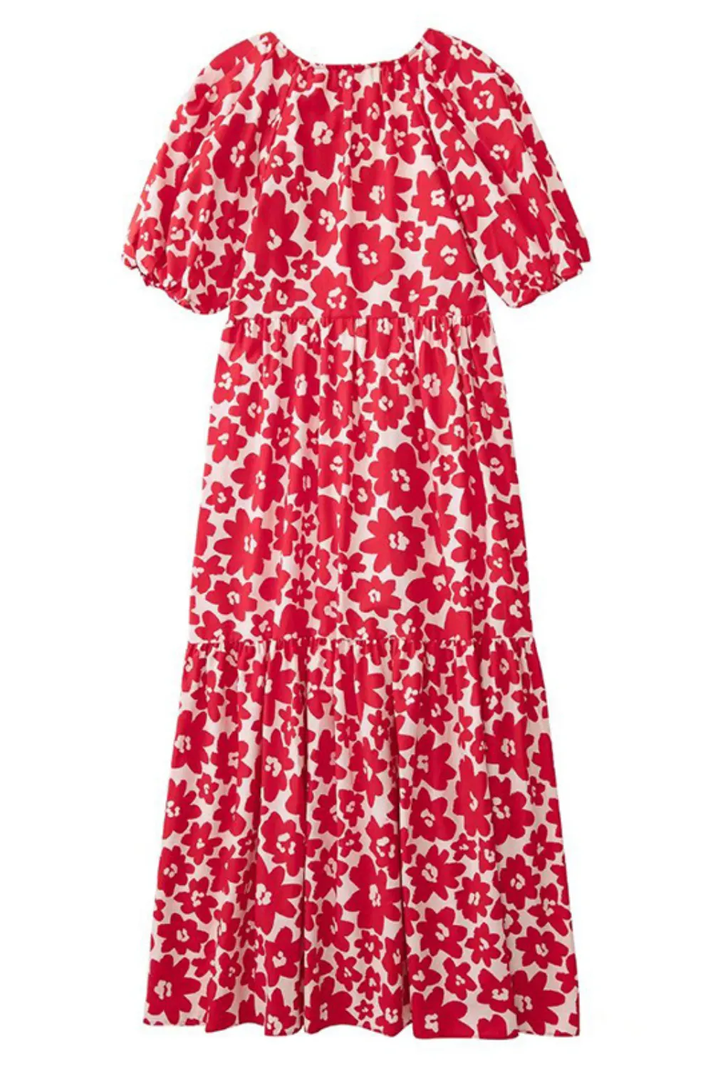 'Bryn' Floral V-Neck Loose Dress