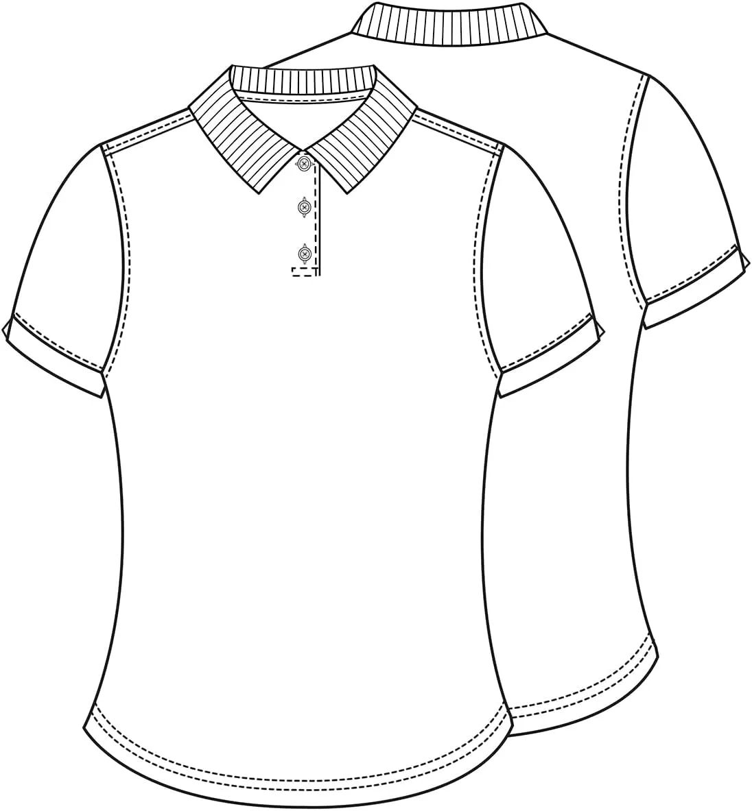 Classroom School Uniforms Girls Fit Moisture Wicking Polo
