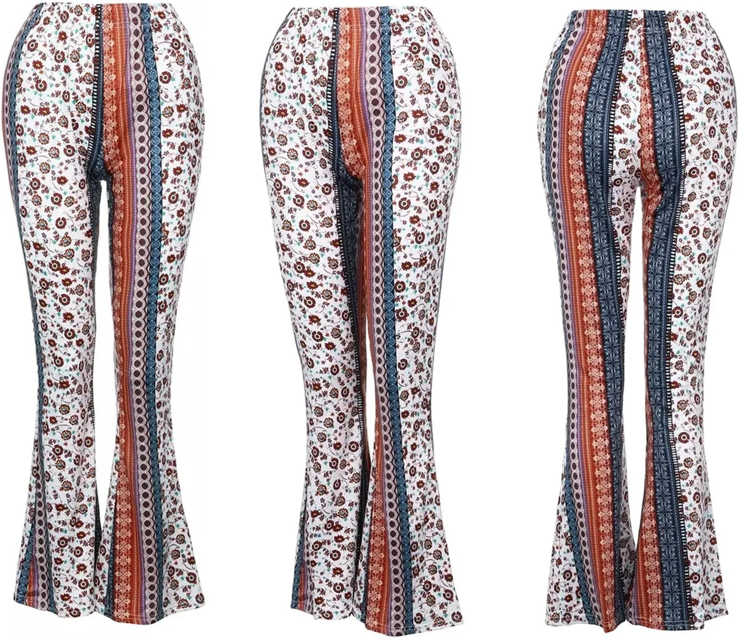 Flare Leggings Yoga Pants Women High Waisted Boho Flare Palazzo Pants Stretch Wide Leg Bell Bottom Yoga Leggings
