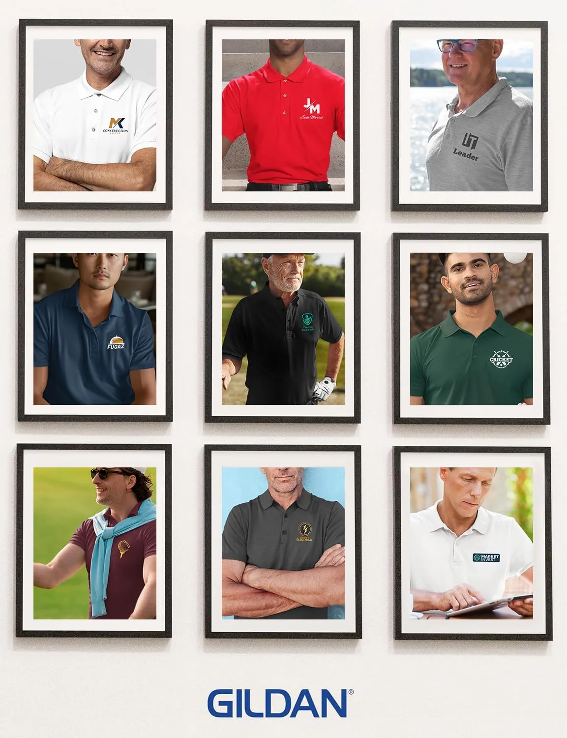 Gildan Custom Polo Shirt - Personalized Short Sleeve Golf Shirts for Adult Men Women Unisex - Add Your Image, Text, or Photo