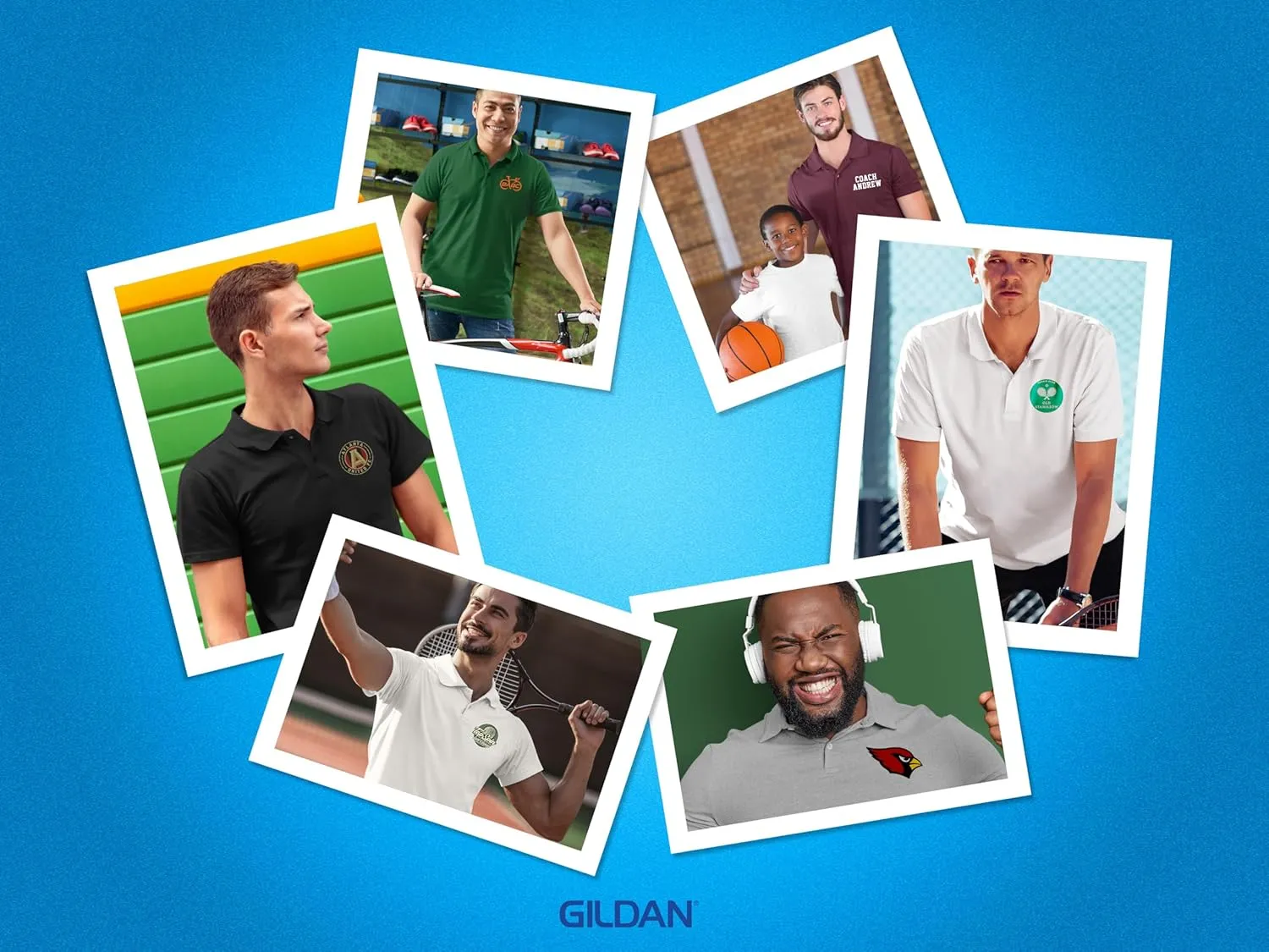 Gildan Custom Polo Shirt - Personalized Short Sleeve Golf Shirts for Adult Men Women Unisex - Add Your Image, Text, or Photo