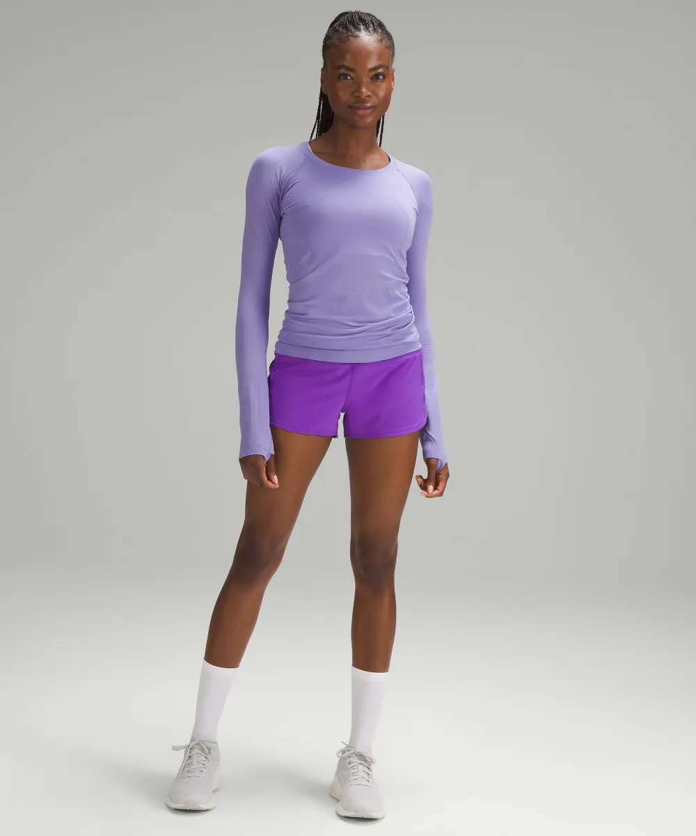 Lululemon High Rise Lined Speed Up Shorts in Purple