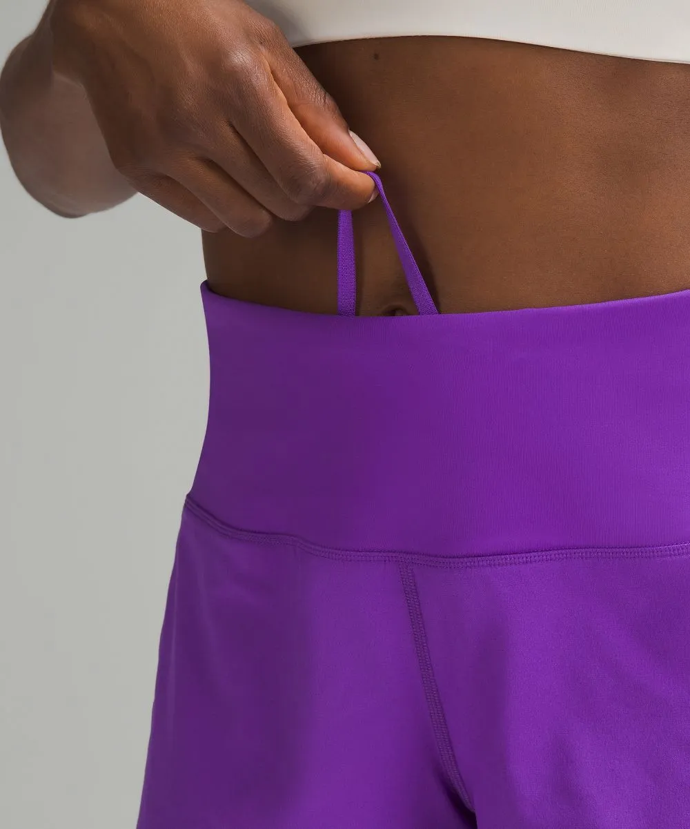 Lululemon High Rise Lined Speed Up Shorts in Purple
