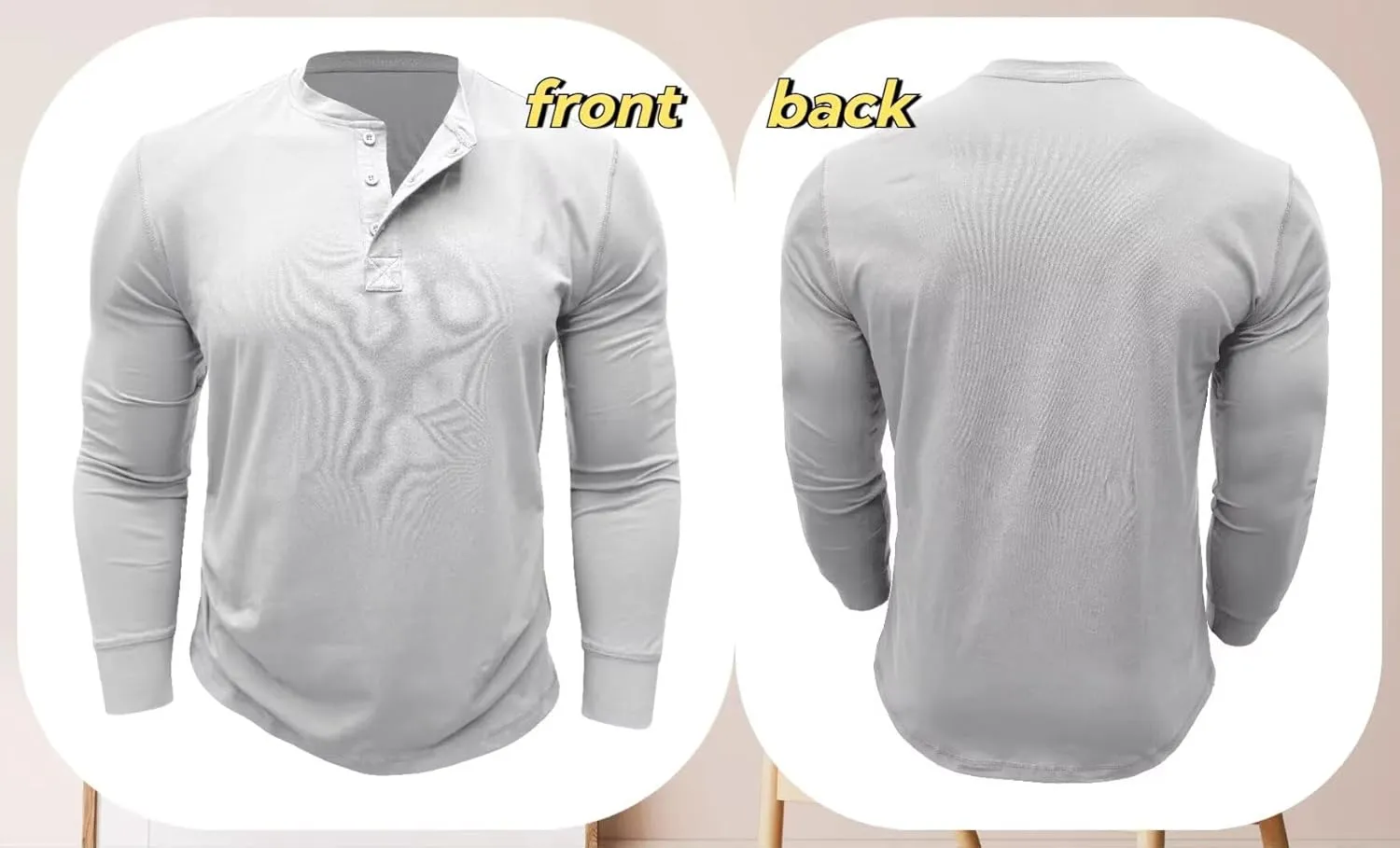 Men's Henley Shirts Casual Long Sleeve Basic Button-Down Slim Fit Lightweight Classic Cotton Pullover Tops 2025