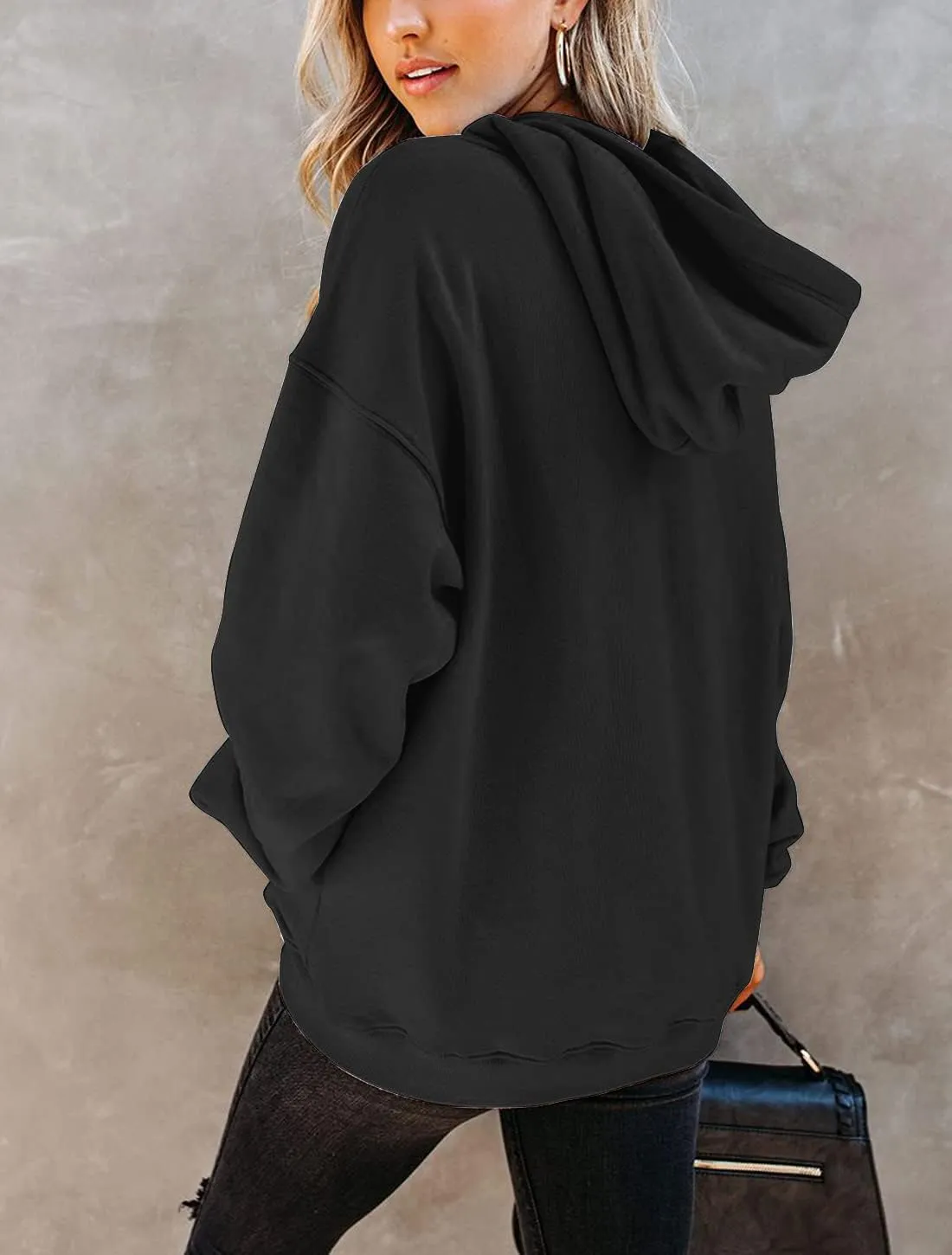 Orchidays Women's Casual Pocket Hoodies Long Sleeve Fashion Drawstring Pullover Tops