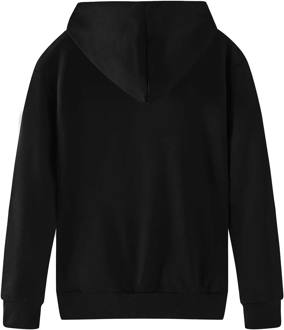 Spring&Gege Youth Solid Classic Hoodies Soft Hooded Pullover Sweatshirts for Children (3-14 Years)