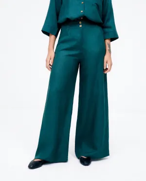 Surkana long wide trousers khaki