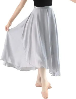 Women Ballet Wrap Skirt Long Sheer Dance Skirts