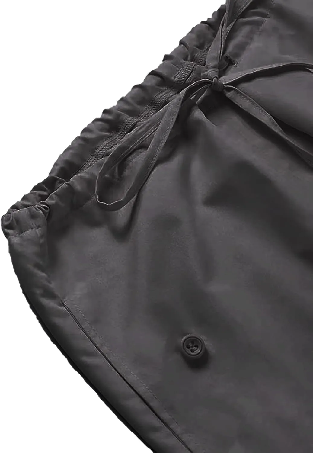 Xineicy Parachute Pants for Women Drawstring Baggy Cargo Pants Y2K Trouser Low Rised Jogger Sweatpants