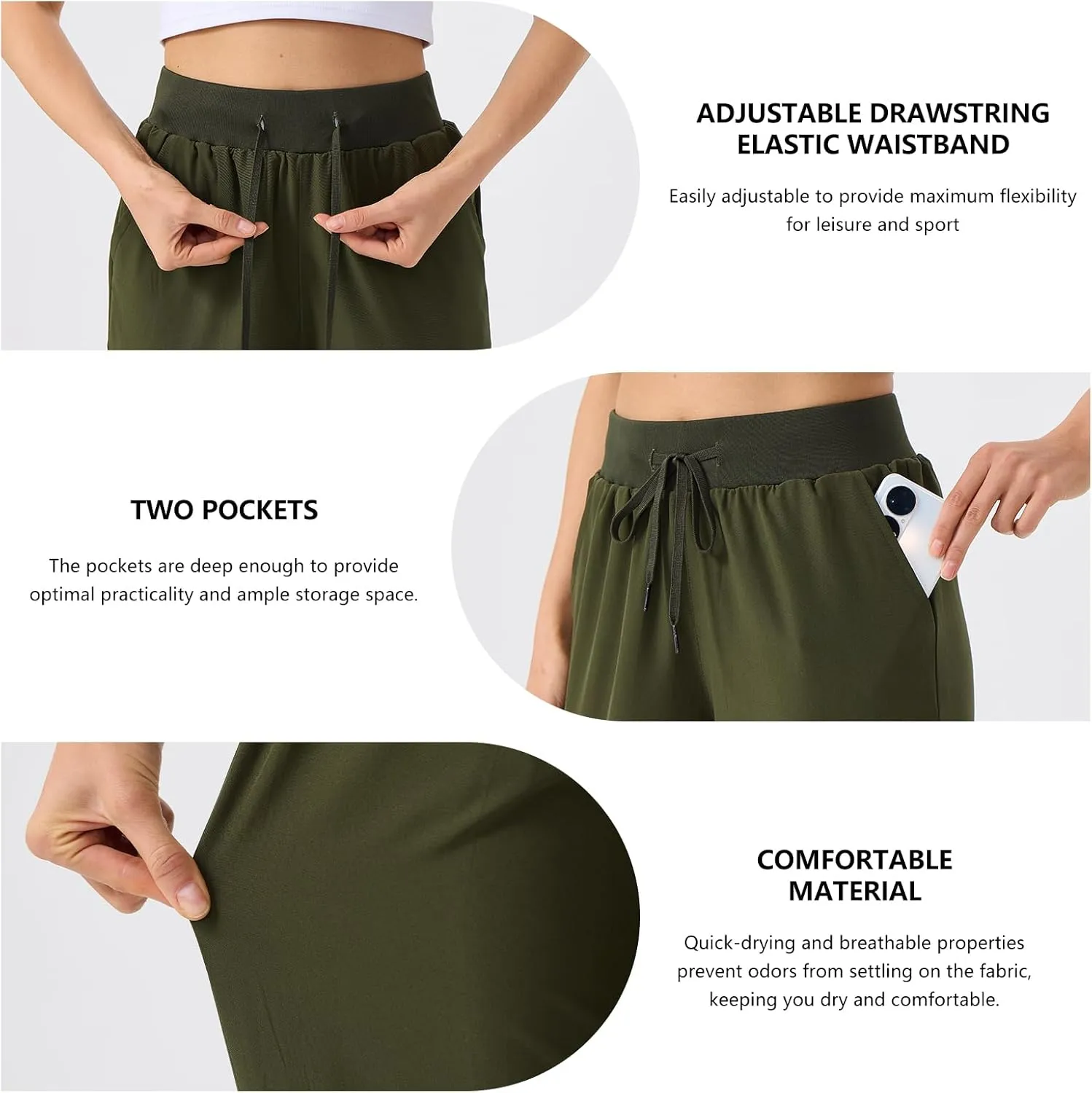 ZENGVEE Women's Cargo Pants Outdoor Athletic Lightweight Women Joggers with Pockets for Workout Casual Gym Pants